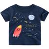 ALEXZV Toddler Boy' Shirts 2 Packs Dinosaur Short Sleeve Tops T-Shirt Size for 3-6 Years (US, Age, 6 Years, Black) view 2
