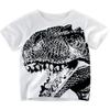 ALEXZV Toddler Boy' Shirts 2 Packs Dinosaur Short Sleeve Tops T-Shirt Size for 3-6 Years (US, Age, 4 Years, Tyrannosaurus) view 2