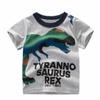 ALEXZV Toddler Boy' Shirts 2 Packs Dinosaur Short Sleeve Tops T-Shirt Size for 3-6 Years (US, Age, 4 Years, Tyrannosaurus) view 3
