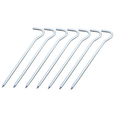 balacoo 6pcs Portable Ground Pegs for Camping Canopy Nails Tent Stakes with Head Design for Firm Soil Grip During Outdoor Activities