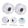 BESPORTBLE 2pcs Wear-resistant Double Row Roller Skate Wheels with Bearings for Outdoor Skating Flashing Wheels for Smooth Performance and Asphalt Skating Supply Accessories view 2