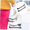 Outanaya Ice Skate Blade Covers Durable Protective Guards for Hockey and Figure Skates and Hard Structure Skaters Black Pair view 3