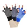 Outanaya Non- Knitted Workout Gloves for Yoga and Sports Half Finger Cotton Design Breathable and Comfortable for Enhanced Grip for Activities Dark Grey view 2