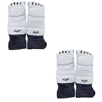 BudgetBundles US 1-2Pairs TaeKwonDo Foot Guard Protector TKD Martial Arts Sparring Instep Gear (M 2 Pairs)