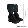 BudgetBundles US Fashion Hiking Waterproof Leg Gaiters Kids Teen Men Women Gators Snow Boot (Navy M/14'') view 2