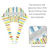 2-Pc,Bouffant Nurse Hats,Scrub Cap Adjustable Scrub Hats with Sweatband,Yellow Red Blue Stripes view 4