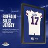 Sporticulture NFL American Football Buffalo Bills - Josh Allen Jersey Print Framed Wall Art Picture Poster for Boys Bedroom and Man Cave Decor - Ready to Hang, White 19.5" x 25", Medium view 2