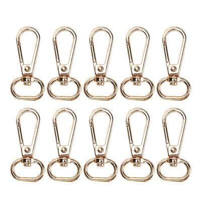TANIQIACA Key Chain Bag Strap Buckles 10pcs 13mm Lobster Clasp Collar Carabiner Hooks for DIY and Outdoor Use