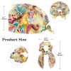 YTYVAGT Nursing Hats,Working Cap with Buttons and Cotton Sweatband,Cashew Flower Abstract Paisley view 2