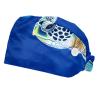 2-Pc,Bouffant Nurse Hats,Scrub Cap Adjustable Scrub Hats with Sweatband,Blue Sea Animal Sea Turtle view 1