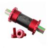 balacoo Titanium Alloy Square Hole Ceramics Central Crankset for Folding Road and Mountain Bikes 119mm Red Lightweight Design Compatible Single Speed view 1