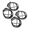 balacoo 2pairs Outdoor Silicone Traction Crampons Non-Slip Ice and Snow Cleats Shoes Cover for Walking Jogging Hiking Easily Fits Footwear Lightweight Design view 1