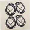 balacoo 2pairs Outdoor Silicone Traction Crampons Non-Slip Ice and Snow Cleats Shoes Cover for Walking Jogging Hiking Easily Fits Footwear Lightweight Design view 3