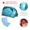 2-Pc,Bouffant Nurse Hats,Scrub Cap Adjustable Scrub Hats with Sweatband,Angry Shark in Forest Ocean view 2