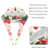 2-Pc,Bouffant Nurse Hats,Scrub Cap Adjustable Scrub Hats with Sweatband,Floral Rose Painting view 4