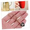 WHAMVOX 2pcs Decorative Letter Charm Handle Pendant for Tumbler Cups Lightweight and Durable Fashion Chain Accessories with Heart Shape Design for Personalizing Your Drinkware view 3