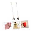 WHAMVOX 2pcs Decorative Letter Charm Handle Pendant for Tumbler Cups Lightweight and Durable Fashion Chain Accessories with Heart Shape Design for Personalizing Your Drinkware view 4