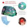 2-Pc,Bouffant Nurse Hats,Workout Hat with Buttons and Cotton Sweatband,Forest Flower Blossom Elf view 2