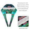 2-Pc,Bouffant Nurse Hats,Workout Hat with Buttons and Cotton Sweatband,Forest Flower Blossom Elf view 4