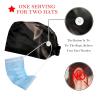 2-Pc,Bouffant Nurse Hats,Scrub Cap Adjustable Scrub Hats with Sweatband,Black Dog Outdoors view 2