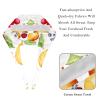 2-Pc,Bouffant Nurse Hats,Scrub Cap Adjustable Scrub Hats with Sweatband,Colorful Fruit Seamless Pattern view 4