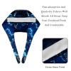 2-Pc,Bouffant Nurse Hats,Scrub Cap Adjustable Scrub Hats with Sweatband,Abstract Stars World Map Sky view 4