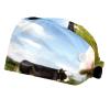 2-Pc,Bouffant Nurse Hats,Scrub Cap Adjustable Scrub Hats with Sweatband,Cow Green Glass Sky view 1