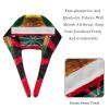 2-Pc,Bouffant Nurse Hats,Scrub Cap Adjustable Scrub Hats with Sweatband,Wood Abstract Leaf Flag Colorful view 4