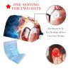 2-Pc,Bouffant Nurse Hats,Scrub Cap Adjustable Scrub Hats with Sweatband,Fire Water Football Soccer Sport view 2