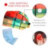 YTYVAGT 2-Pc,Bouffant Nurse Hats,Workout Hat with Buttons and Cotton Sweatband,Abstract Geometric Colored Lattice Patte view 2