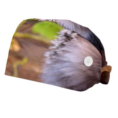 2-Pc,Bouffant Nurse Hats,Scrub Cap Adjustable Scrub Hats with Sweatband,Cute Animal Pattern