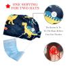 2-Pc,Bouffant Nurse Hats,Scrub Cap Adjustable Scrub Hats with Sweatband,Cartoon Colored Dinosaurs view 2