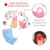 2-Pc,Bouffant Nurse Hats,Scrub Cap Adjustable Scrub Hats with Sweatband,Bird and Candy Snowflake view 2