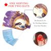 2-Pc,Bouffant Nurse Hats,Scrub Cap Adjustable Scrub Hats with Sweatband,Tropical Surf Cartoon Sloth view 2