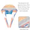 2-Pc,Bouffant Nurse Hats,Scrub Cap Adjustable Scrub Hats with Sweatband,Sea Dolphins Jumping Moon view 4