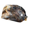 2-Pc,Bouffant Nurse Hats,Scrub Cap Adjustable Scrub Hats with Sweatband,Wild Animal Eagle view 1