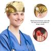 Nursing Hats,Working Cap with Buttons and Cotton Sweatband,Compass and Nautical Map view 3