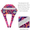 2-Pc,Bouffant Nurse Hats,Scrub Cap Adjustable Scrub Hats with Sweatband,Colorful Paisley Ethnic Floral view 4