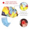 2-Pc,Bouffant Nurse Hats,Scrub Cap Adjustable Scrub Hats with Sweatband,Butterfly Watercolor Flowers view 2