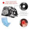 2-Pc,Bouffant Nurse Hats,Scrub Cap Adjustable Scrub Hats with Sweatband,Flower Art Skull Pattern view 2