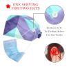 2-Pc,Bouffant Nurse Hats,Scrub Cap Adjustable Scrub Hats with Sweatband,Blue Purple Three Dimensional Style view 2