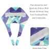 2-Pc,Bouffant Nurse Hats,Scrub Cap Adjustable Scrub Hats with Sweatband,Blue Purple Three Dimensional Style view 4