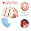 2-Pc,Bouffant Nurse Hats,Scrub Cap Adjustable Scrub Hats with Sweatband,Bear Wearing Red Scarf view 2