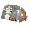 2-Pc,Bouffant Nurse Hats,Scrub Cap Adjustable Scrub Hats with Sweatband,Camel Plant Cartoon Llama view 1