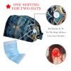 2-Pc,Bouffant Nurse Hats,Scrub Cap Adjustable Scrub Hats with Sweatband,Blue Mandala view 2