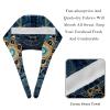 2-Pc,Bouffant Nurse Hats,Scrub Cap Adjustable Scrub Hats with Sweatband,Blue Mandala view 4