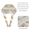 2-Pc,Bouffant Nurse Hats,Scrub Cap Adjustable Scrub Hats with Sweatband,Classic White Gold Marble view 4