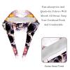 2-Pc,Bouffant Nurse Hats,Scrub Cap Adjustable Scrub Hats with Sweatband,Watercolor Flower Skull view 4