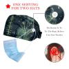 2-Pc,Bouffant Nurse Hats,Scrub Cap Adjustable Scrub Hats with Sweatband,Forest Tree Green Lines view 2