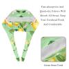 2-Pc,Bouffant Nurse Hats,Scrub Cap Adjustable Scrub Hats with Sweatband,Watercolor Fruits Lemon Leaf view 4